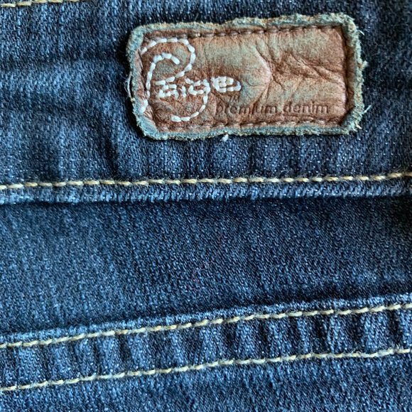 Paige PREMIUM DENIM Skyline Ankle Jeans 99% COTTON DARK WASH Size 30 - Picture 8 of 9